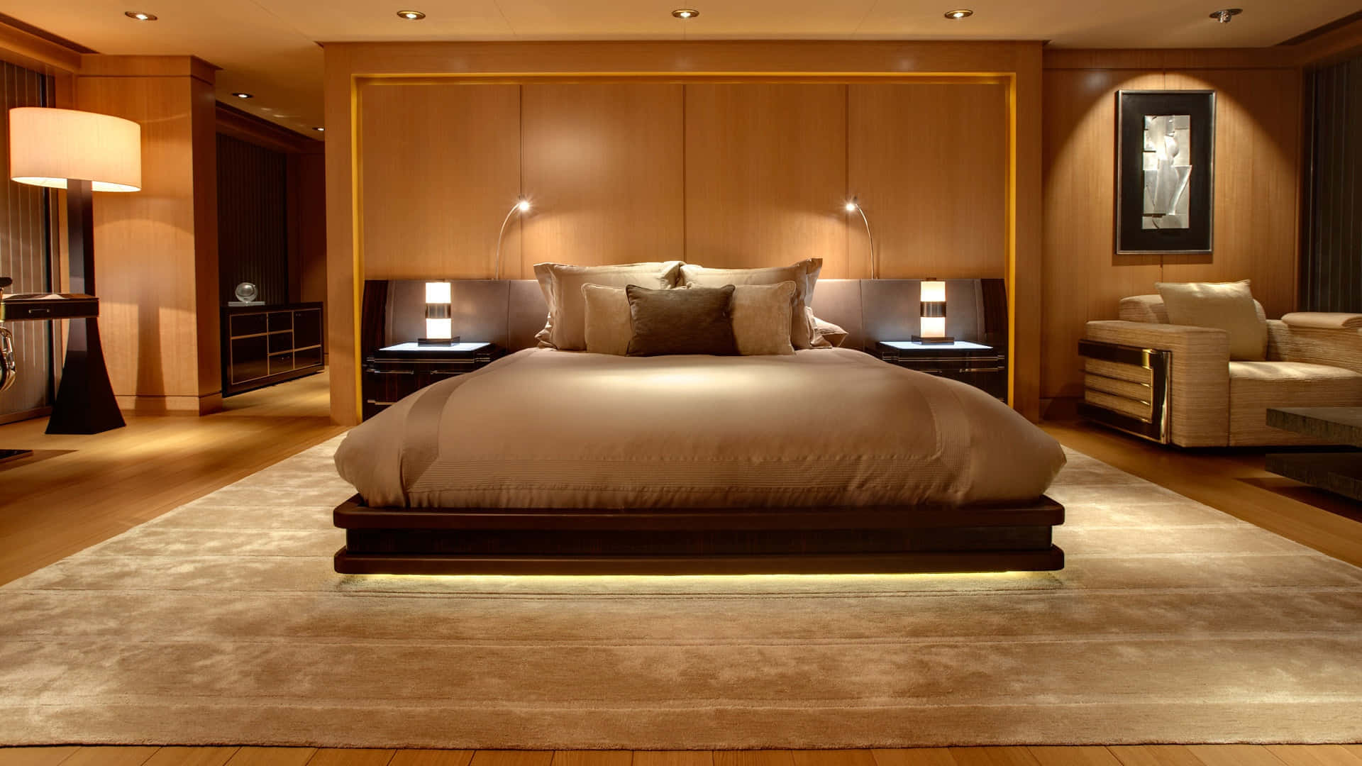 Habitación de hotel con cama matrimonial